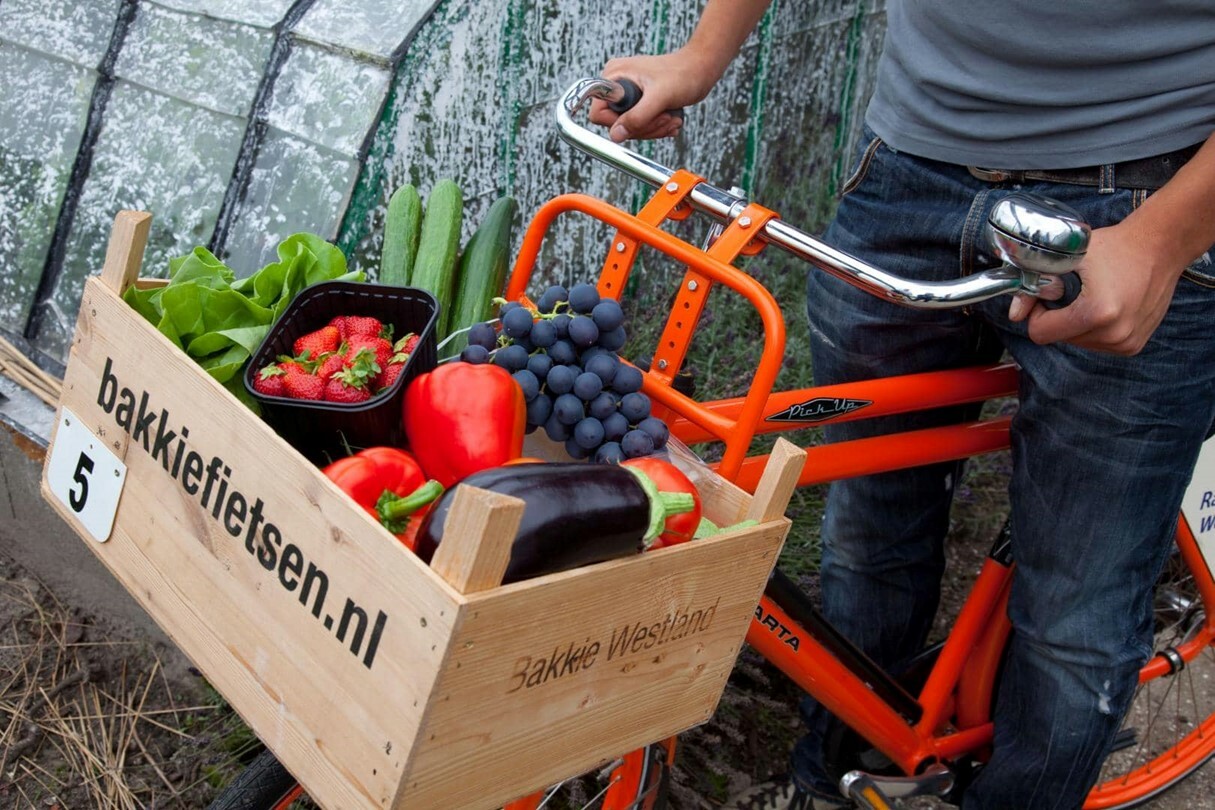 Gemeente Westland bakkie fietsen foto