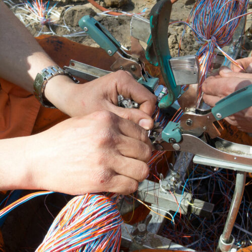 AO digitaal glasvezel handen