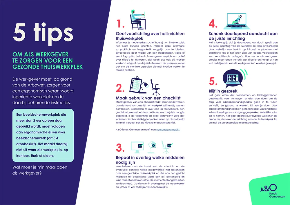 Vitaliteit 5tips gezond thuis werken voor de werkgever