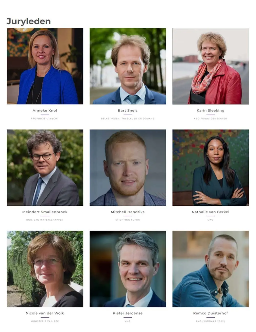 Ambtenaar van het jaar jury 2023 1000