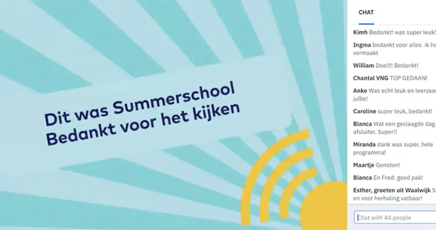 Summerschool 2020 platform einde comments