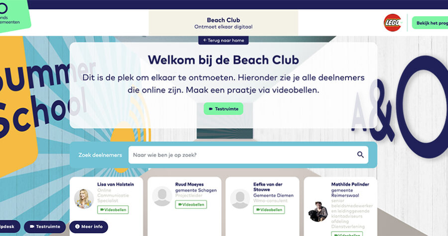 Summerschool 2020 platform beachclub