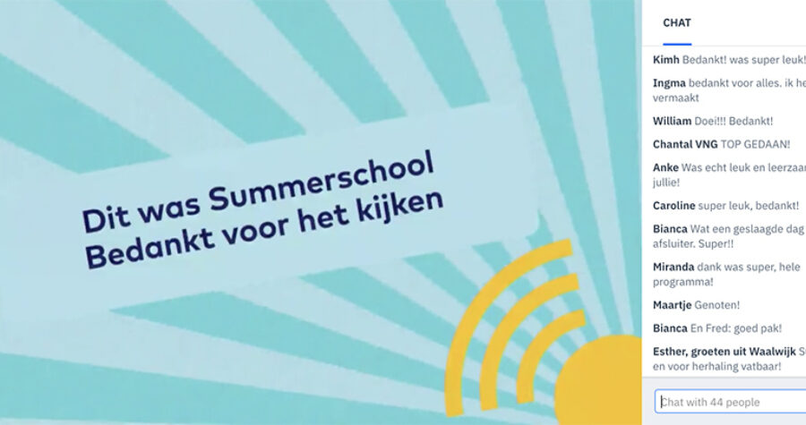 Summerschool 2020 platform einde comments